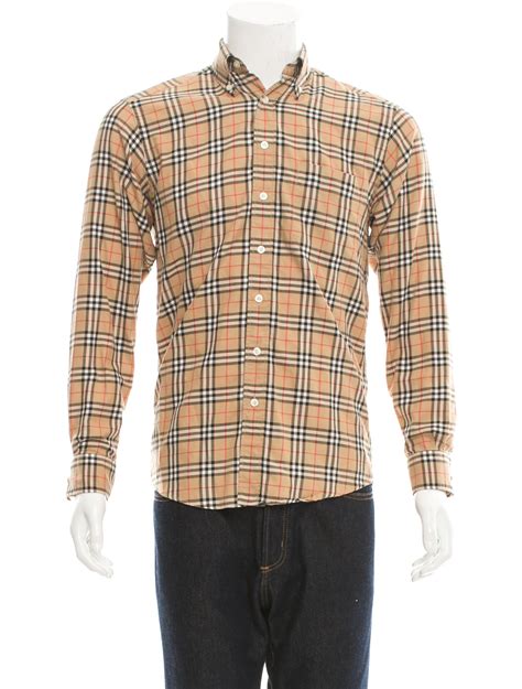 burberry white check shirt|burberry check button up shirt.